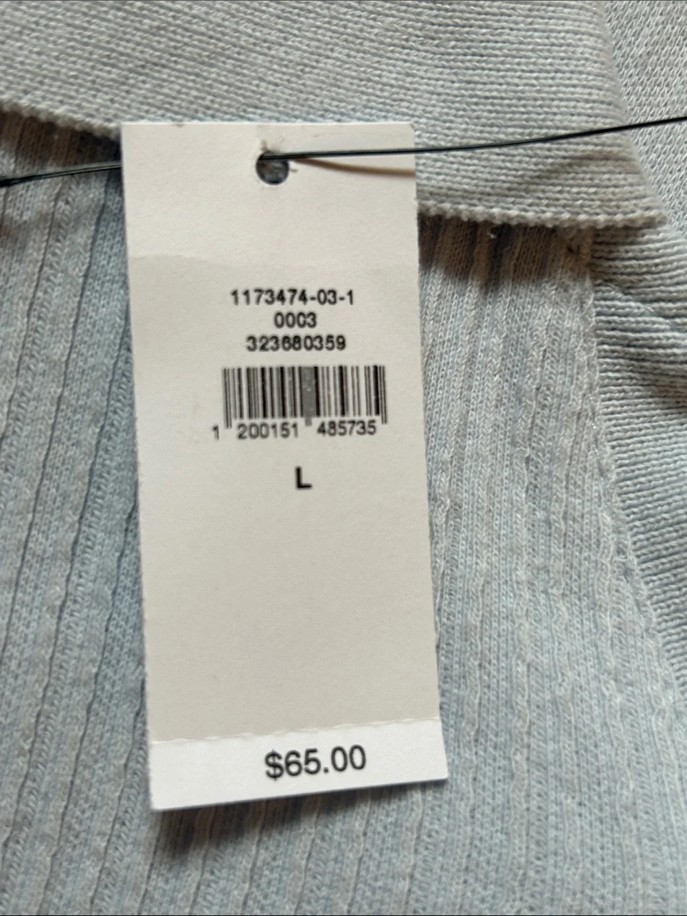 Banana Republic Light Blue Ribbed Polo NWT